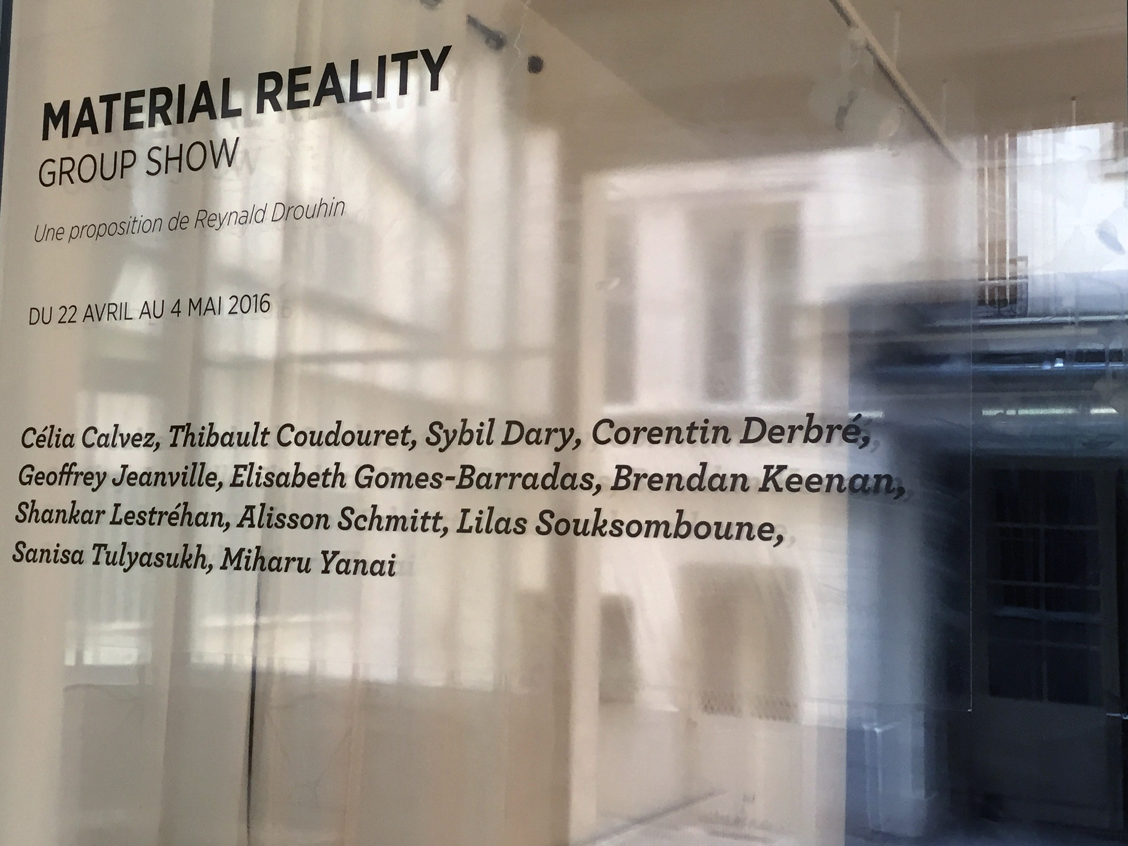 Exposition « Material Reality »